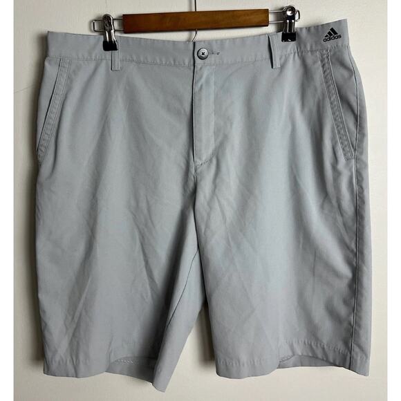 Adidas Golf Gray Performance Shorts Lightweight Active Wear Size 36 Men’s - Picture 1 of 4